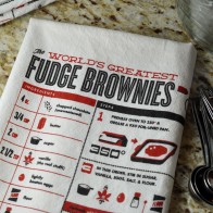 More Sweets Please Brownie Recipe Kitchen Towel