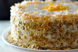 Classic Carrot Cake with Cream Cheese Frosting & Toasted Walnuts