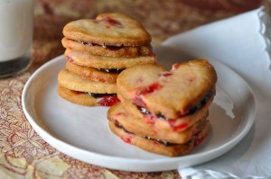 Double Cherry Cookie Sandwiches
