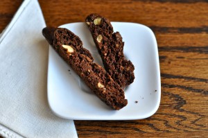 Healthy Ginger Chocolate Biscotti