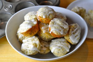 Zesty Lemon Poppy Seed Muffins with Glaze