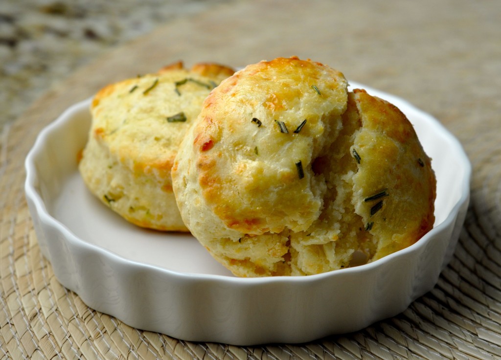 Cream Cheese Cheddar Herb Biscuits