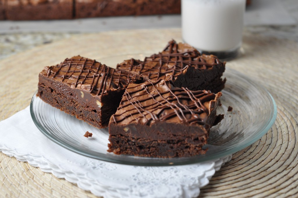 Fudge-Studded Chocolate Cookie Brownie Bars