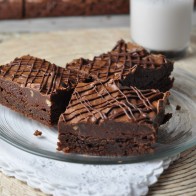 Fudge-Studded Chocolate Cookie Brownie Bars