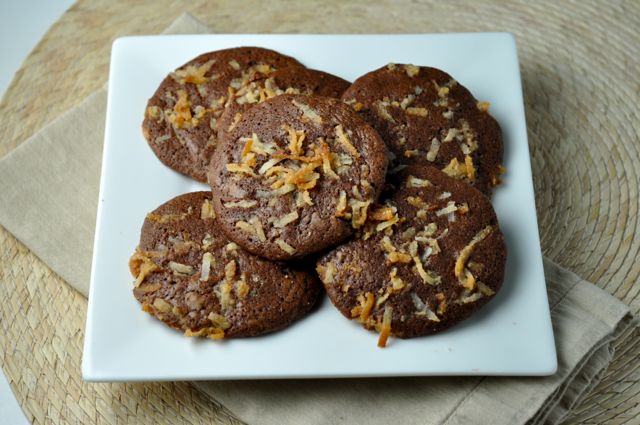 Coconut Fudge Brownie Cookies