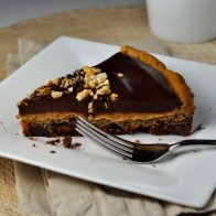 Chocolate Cookie PB Ganache Pie