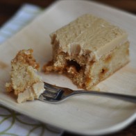 Blondies with Caramel Icing