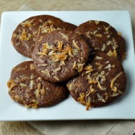 Coconut Fudge Brownie Cookies