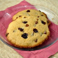 Giant Chocolate Chip and Cherry Cookies