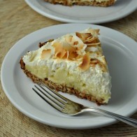 Coconut Cream Pie with Oatmeal Coconut Crust